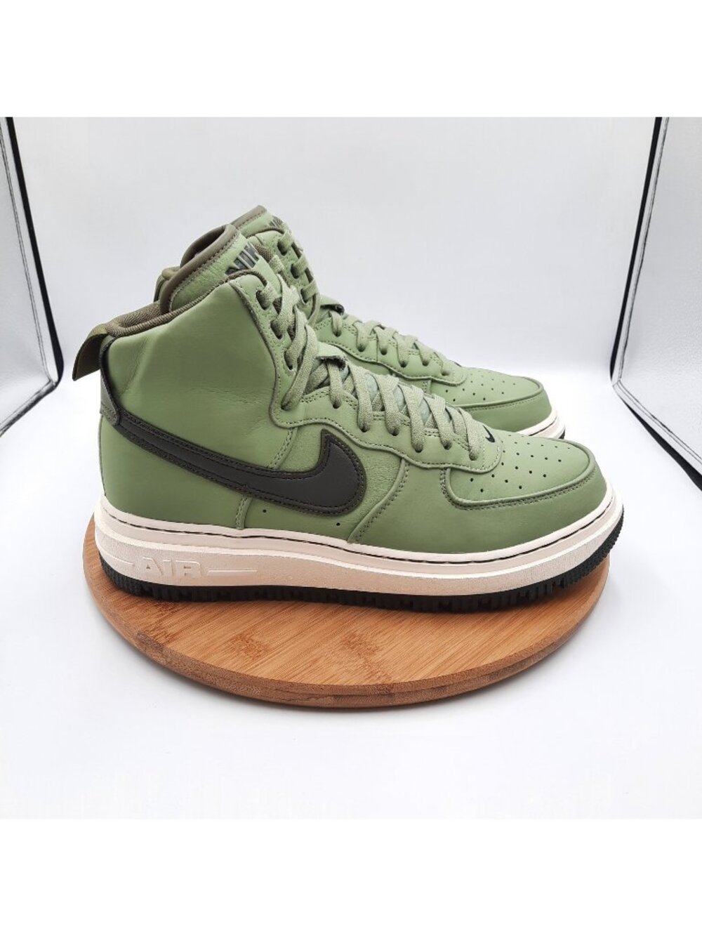 Nike Air Force 1 Boot Mens 10.5 Shoes Oil Green Sequoia Olive High Top Sneakers